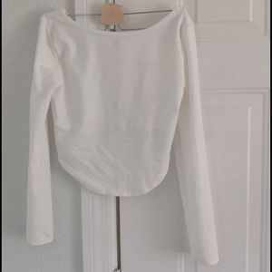 White crop top